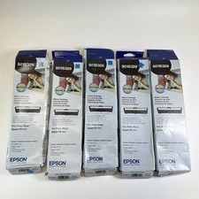 Genuine 5 Epson S015329 Fabric Ribbon Cartridge FX 890 / 890N, LQ 590 NEW Old picture