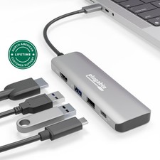 Plugable 4-in-1 USB-C Hub with 4K HDMI, 100W Charging picture