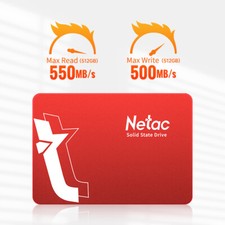 Netac 1TB 2TB 512GB 120GB Red Internal SSD 2.5'' SATA III Solid State Drive lot picture