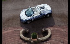Cars 2011 bugatti veyron grand sport land039or blanc Desk Mat Stitched picture