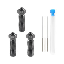 3 Pcs 0.2Mm 3D Printer Hardened Steel Nozzles for Volcano Nozzle picture