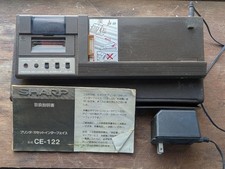SHARP CE-122 Pocket Computer Printer & Cassette Interface Vintage Acces Untested picture