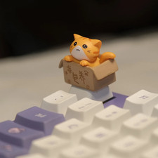 Cute 3D Cat Novelty OEM R4 Keycap For Mechanical Keyboard MX Switches picture
