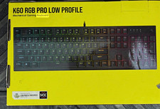 Corsair K60 RGB PRO Low Profile Mechanical Gaming Keyboard RGB Black QWERTY picture