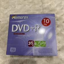 Memorex DVD Plus R 50 Pack 4.7GB 120 Min 16X Blank Discs New Sealed picture