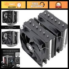 High-Performance CPU Cooler, 6 Heat Pipes, Dual 120mm PWM Fans, AMD/Intel Compat picture