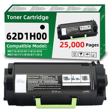62D1H00 Toner Cartridge Compatible for Lexmark MX710 MX711 MX718  MX810 MX812 picture