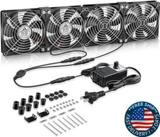 Ventiladores Big Airflow 4X 120 mm con controlador de velocidad alimentado.neuvo picture