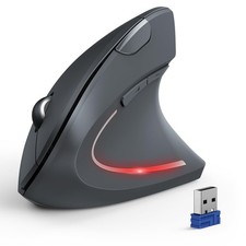 TECKNET Wireless Vertical Ergonomic Mouse Gray TK-MS007 4800 DPI New picture