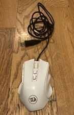 Redragon M602AW-RGB Griffin RGB Wired Gaming Mouse USB Backlit White Used Good picture