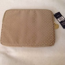 New Tommy Hilfiger Signature iPad Sleeve Case Cover eReader Lap top Tablet Beige picture