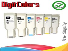 6 pack # 727 300ml compatible ink cartridges for HP Designjet T920 T930 T1500 picture
