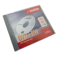 Imation DVD+RW 5 pack (8x/2 hr/4.7GB) Individually wrapped in master pack picture