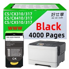 71B1HK0 Black Toner Cartridge Compatible for Lexmark CS317 CS417 CS517 CX317 417 picture