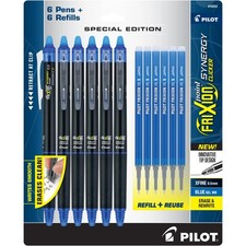 PILOT FriXion Synergy Clicker Erasable, Pack of 12, Blue picture
