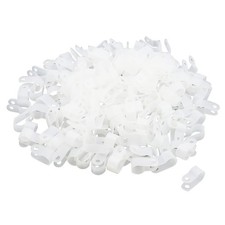 200Pcs 3/8 Inch RType Cable Clamps Nylon Cable Organizer Clips picture