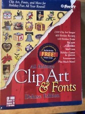 All Holidays Clip Art and Fonts Deluxe Edition CD ROM Windows 95/3.1 SEALED picture