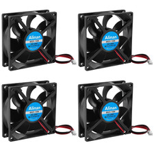 4Pcs 8025 24V Fan 80X80X25Mm 2-Pin Sleeve Bearing Brushless DC Cooling picture