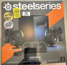 SteelSeries Arena 9 5.1 Bluetooth Gaming Speakers with RGB Lighting (6 Piec... picture
