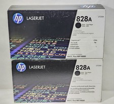 Lot of 2 Genuine HP 828A CF358A Black Imaging Drum OEM Original 2017 2018 picture