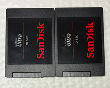 Lot of 2 x SANDISK 250GB ULTRA 3D NAND SATA III SSD - 2.5