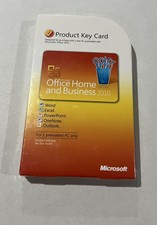 Genuine MS Microsoft Office 2010 Home and Business Product Key Card (PKC) picture