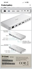 D-Link 9-in-1 USB4 Docking Station with Dual 8K DisplayPorts, Ethernet White picture