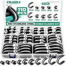 Rubber Coated Wire Clamps Assortment, 10 Sizes picture