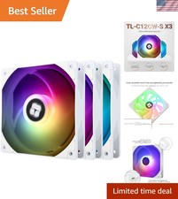 Elegant ARGB Cooling - TL-C12C-S X3 120mm PWM Fans for Optimal Airflow (3-Pack) picture