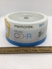 Memorex 15404001 Music CD-R DA 80 Minutes 700 MB 40x Sealed 30 Pack picture