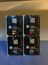 HP 414X High Yield Toner Set W2020X W2021X W2022X W2023X CMYK SET 4 COLOR picture