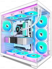 Caja de PC Ventilador ARGB PWM de 7 pines preinstalado con tipo C, color blanco picture