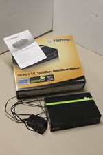 Trendnet 16 Port 10/100 Mbps GREENnet Switch TE 100- S16Dg with book and box picture