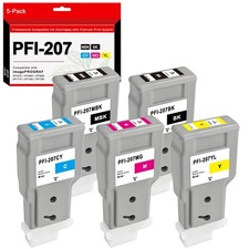 PFI-207 Ink Cartridge Set 300ml Pigment PFI-207MBK PFI-207BK PFI-207C PFI-207... picture
