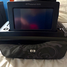 HP PhotoSmart A646 Color Inkjet Digital Photo Printer Portable USB 2.0 Case picture