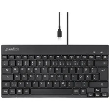 Perixx 11666 PERIBOARD-426 DE USB German Keyboard, QWERTZ Black picture