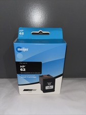 HP 62 Black Ink Cartridge 62 C2P04AN NEW Meijer Brand. picture