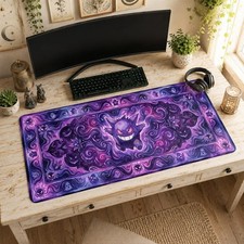 Gengar Pokemon Ghost Tapestry Kanto Dark Aesthetic Mat Gaming Desk Mat Mouse Pad picture