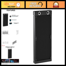 240mm Water Cooling Radiator for PC CPU - 12 Pipe G1/4 Heat Exchanger, Aluminum picture