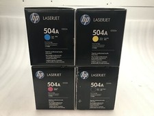Genuine Sealed Set HP LaserJet 504A CE250A CE251A CE252A  CE253A Toner picture