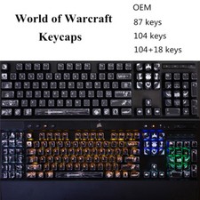Alliance Horde Backlit 104 87 Keycaps OEM Side Carved Key Cap MX Switches K95 picture
