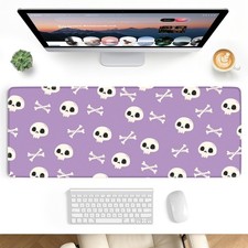 Stanploe Large Gaming Mouse Pad, 31.5 x 11.8 in Desk Mat, Cute Skulls | Large... picture