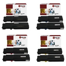 8Pk LTS C3760 B C M Y Compatible for Dell C3760dn C3760n Toner Cartridge picture