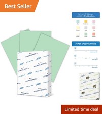 High-Quality Green 20 lb Printer Paper - 8.5x11, 500 Sheets, JAM-FREE Guarantee picture