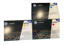 3 x Genuine Toner HP Color LaserJet 4700 4700DN DTN / 643A Q5951A Q5952A Q5953A picture