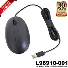 Lot of 50 HP 320M HSA-C001M 2-Button 1200 DPI USB Wired Optical Mouse L96910-001 picture