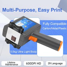 Handheld Inkjet Printer 12.7mm Date Code for Biscuit Boxes picture