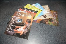***VERY RARE*** Microsoft Magazine Lot - First 6 Issues, 1994-1995 picture