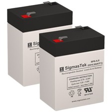 6V4.5Ah SLA Rechargeable Battery Replacement Set of 2 for APC BACKUPS BK200B UPS picture