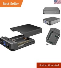 Argon NEO Slim Aluminum Case for Raspberry Pi 4 - Passive Cooling & Port Access picture